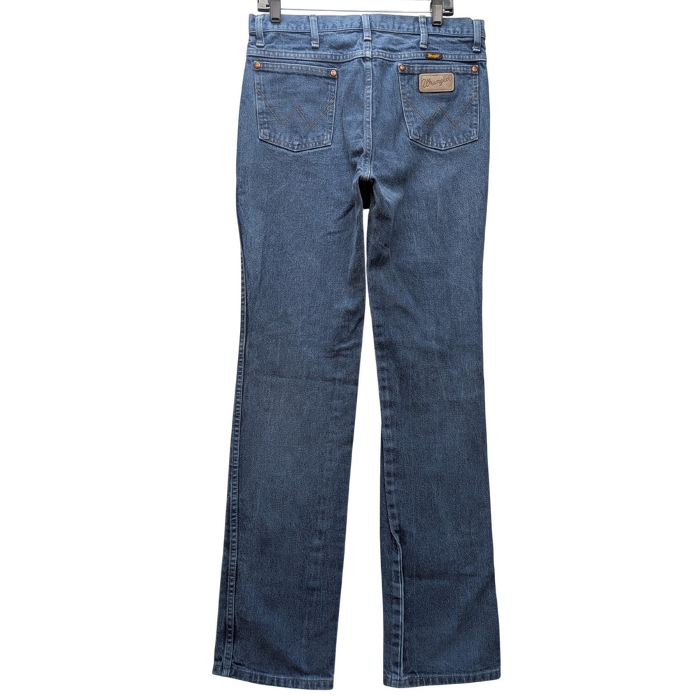 Wrangler Cowboy Cut Slim Fit Jeans Mens 34x36 Blue 936PWD High Rise - Picture 2 of 11